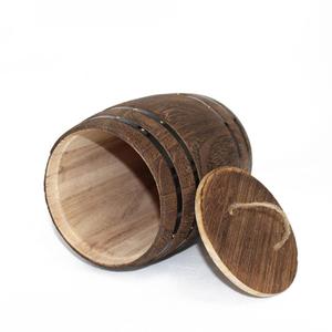 <span class=keywords><strong>Mini</strong></span> <span class=keywords><strong>baril</strong></span> de stockage des aliments sur mesure, g, en <span class=keywords><strong>bois</strong></span>, pour café en grains - Product Image 4