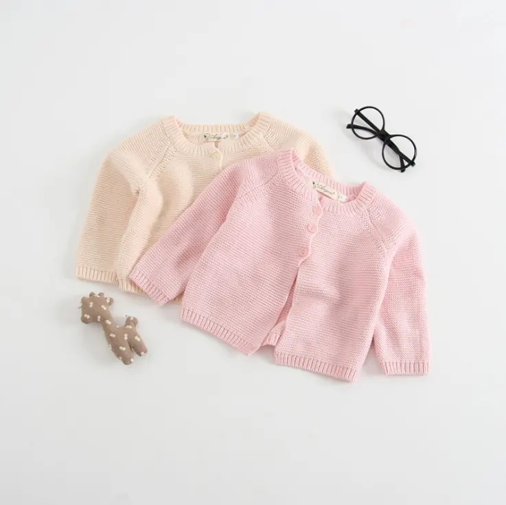 Wholesale kleinkind im freien tragen alte mode stricken baby pullover strickjacke mit taste