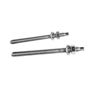 Stainless stahl M12 M16 M20 M24 M30 M36 M42 M48 M56 M64 Chemical Anchor studs bolzen SUS304 316 A2 A4 nach service