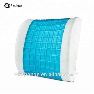 Gel Lumbar Support Cushion, Comfortable <strong>Backrest</strong> <strong>Pillow</strong> for Office Chair - Product Image 2