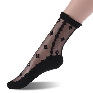 Médias De <span class=keywords><strong>Cristal</strong></span> Personnalisé Femmes Fleur <span class=keywords><strong>Cristal</strong></span> Chaussettes De Chine Fabrication - Product Image 3
