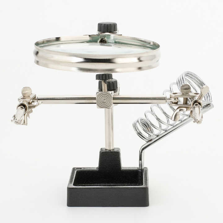 Multi-functional Helping Hand Magnifier with Soldering Stand