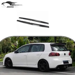 Car Carbon Fiber Side Skirts Extension for VW GOLF Golf 6 VII MK6 R20 EXOT 2008-2012 body kit bumper