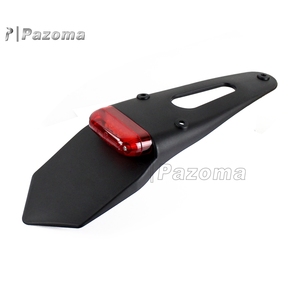 Guardabarros trasero de motocicleta, luz trasera LED, luz de freno, <span class=keywords><strong>Enduro</strong></span>, Dirt Bike MX, lámpara de parada para Honda Yamaha, luz de matrícula - Product Image 2