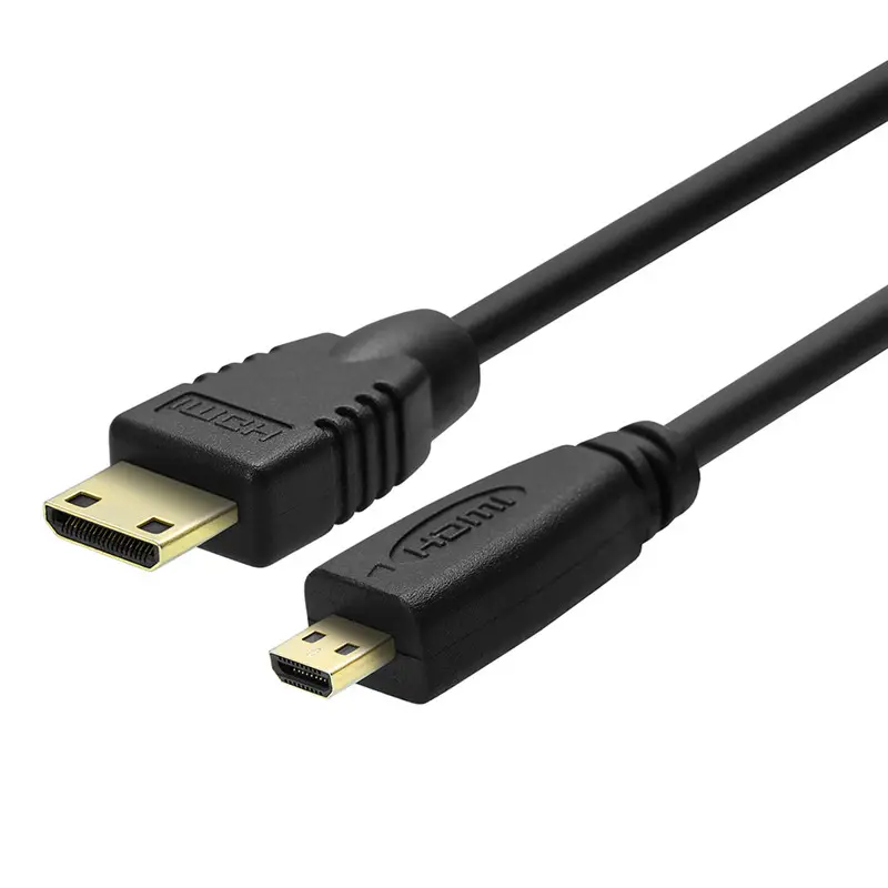 Xput HDMI सी प्रकार डी टाइप करने के लिए केबल मिनी HDMI पुरुष के लिए माइक्रो HDMI के पुरुष के लिए केबल कॉर्ड डीवी