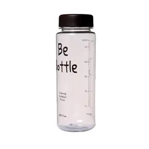 غرامة الحرفية bpa الحرة مع الإمتصاص غطاء الرياضة زجاجة المياه البلاستيكية