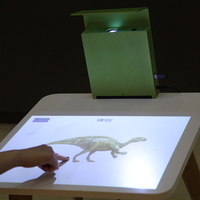 Projecteur interactif LED 1080P 2019, écran tactile de table de 21 pouces, 10 points, projecteur numérique DLP, source de lumière LED, 2 ans