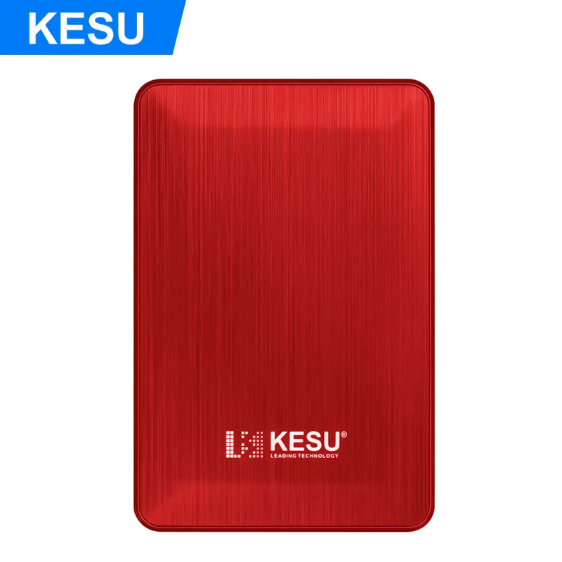 KESU Red Color Portable 120GB External Hard Disk 2.5" Hard Drive USB 3.0 HDD for PC/Mac