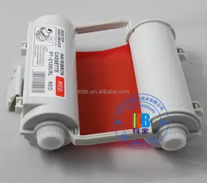 Pita printer warna CPM-100H3G Resin merah kompatibel untuk printer Max Bepop