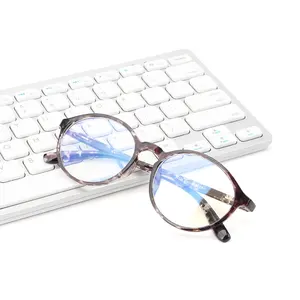 Juego de bloqueo de luz azul Tr90 proteger gafas para computadora Anti-Luz Azul leopardo gafas