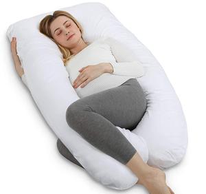 Cuscino per Gravidanza a Forma di U, 55 Pollici, Morbido, Design Personalizzato, 100% Cotone OEKO-TEX, Supporto per il Sonno e la Schiena - Product Image 1