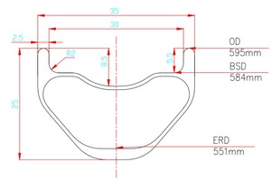 Jantes de vtt en carbone de 40mm, nouveau jeu de roues larges <span class=keywords><strong>650B</strong></span>, chinois, 2021 - Product Image 6