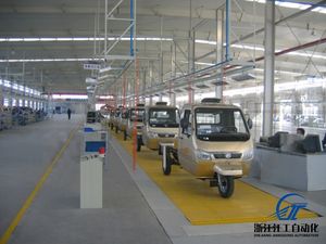 40m elektrikli bisiklet montaj hattı motorsiklet araba montaj üretim hattı ürün hattı konveyör - Product Image 4