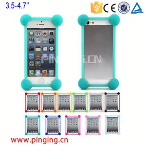 Groothandel 3.5-4.7 "Inch Universele Anti Vallen Siliconen Bumper Mobiele Telefoon Case Cover Protector