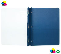 Cubierta de informe frontal transparente surtido 11PT con 3 puntas para productos de archivo