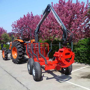 Alibaba Comercio Garantía de bosque ATV registros loadingTrailer con grúa - Product Image 1