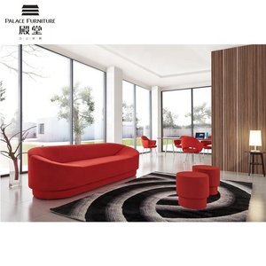 Sofá de lujo en forma de <span class=keywords><strong>S</strong></span>, muebles modernos rojos, sofá largo de salón - Product Image 1