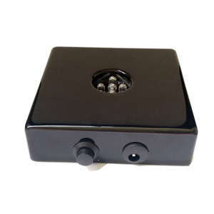 3535BB 3.5&quot; Black 5 Multi Color Lights Adapter or Battery Powered square Wooden Led Lighted Bottle <strong>Glorifiers</strong> <strong>Display</strong>