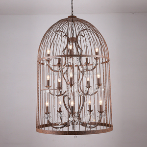 Lampadario a Gabbia di Uccelli <span class=keywords><strong>in</strong></span> <span class=keywords><strong>Cristallo</strong></span> Nero Antico Stile Americano Classico Retro Simig Lighting, Lampada a Sospensione <span class=keywords><strong>in</strong></span> <span class=keywords><strong>Cristallo</strong></span> K9 - Product Image 4