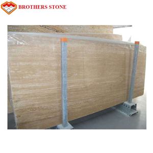 Anh em đá đánh bóng màu be travertine phiến đá cẩm thạch nhà bếp Countertop đá thiên nhiên màu be travertine cho sàn gạch - Product Image 4