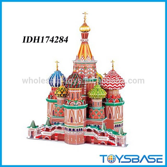 Русский василе успенский собор модель игрушки 3D всемирно известный строительство головоломка для продаж