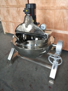 เครื่องผสมอาหารด้วยความร้อนแก๊ส LPG 100L สแตนเลสสำหรับแยมและซอสคาราเมล - Product Image 5