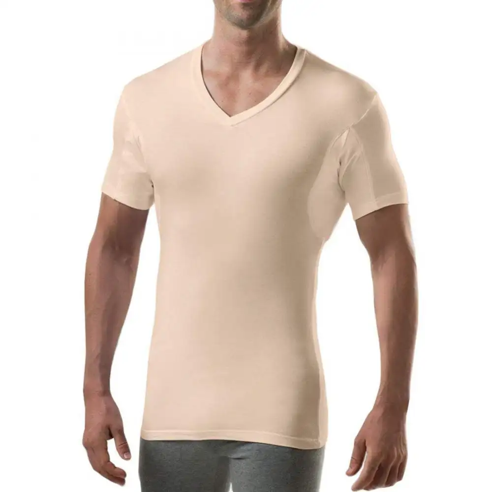 Aangepaste Lege Transpiratie T-shirt Mannen Zweet Proof Hemd Met Underram Pads Slim Fit T-shirt