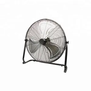 Floor Fan Grote 24 Inch 60Cm Frame 180W Max Power Chrome Fan