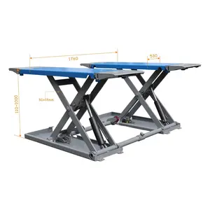 HXL6230 3.5ton mid-rise CE equipos de garaje coche elevador de tijera con portátil kit para mover - Product Image 1