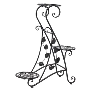 Estante de Flores de <span class=keywords><strong>Hierro</strong></span> Forjado, Soporte Exterior para Plantas en Maceta, Soporte para Jarrones de <span class=keywords><strong>Hierro</strong></span> - Product Image 1