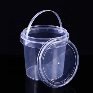 Cucina domestica secchio per bere in <span class=keywords><strong>plastica</strong></span> trasparente da 1 litro secchio da 32 once secchio in <span class=keywords><strong>plastica</strong></span> <span class=keywords><strong>con</strong></span> <span class=keywords><strong>coperchio</strong></span> - Product Image 3