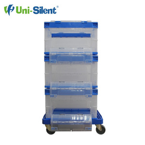 Cajas de almacenamiento plegables transparentes de plástico virgen <span class=keywords><strong>uni</strong></span>-silenciosas TX5336335CBK para organización y conservación - Product Image 5