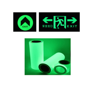 Cao sáng photoluminescent phát sáng trong bóng tối phun <span class=keywords><strong>in</strong></span> Exit dấu PVC tấm có thể <span class=keywords><strong>in</strong></span> sáng Vinyl Pet nhựa phim Sticker - Product Image 2