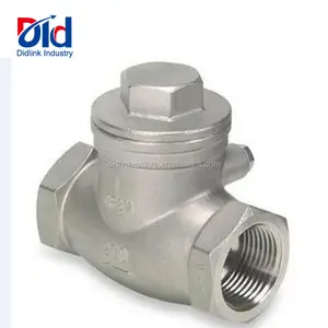 1 Inch Pressure Spring Type Nozzle Wafer Stainless Steel Vertical Swing Threaded Check Valve Steam