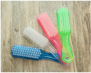 Plastic Crystal Handle White Nylon Yarn Cleaning Brush Household Cleaning Tools & Accessories