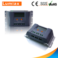 Contrôleur de Charge solaire 12V/24V, 40A, PWM 2, USB, système d'alimentation, pour écran LCD, domestique