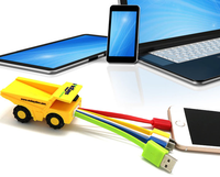 Kabel Micro-USB 3in1 Bentuk Kartun Kustom Gadget Baru Kabel USB 4in1 Berlapis PVC