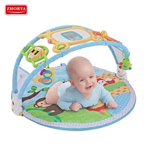 Couverture de bande dessinée circulaire sept modes musicaux enfants tapis de jeu avec dentition - Product Image 2