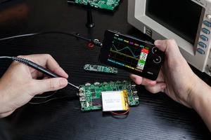 Osciloscopio de almacenamiento portátil DS212 Mini LCD de tamaño de bolsillo Nano ancho de banda portátil 1MHz tasa de muestreo 10MSa/s rueda de pulgar - Product Image 2