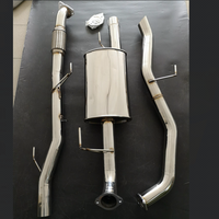 1 kit d'échappement catback pour nissan navara D40, 3.0l, V6, 3 pouces, en acier inoxydable