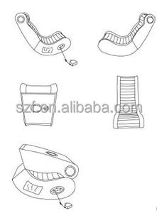 <span class=keywords><strong>เก้าอี้</strong></span><span class=keywords><strong>เกม</strong></span><span class=keywords><strong>มิ่ง</strong></span>โยกได้ รุ่นโมเดิร์น มิวสิค สปีคเกอร์ ปี 2019 (SZ-RC01) - Product Image 6