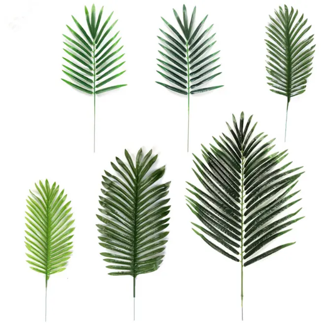 FCC984 Different type palm leaf fake plant foliage fabric artificial palm tree leaves