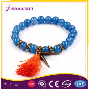 Estricto Control de Calidad Fabricante Delicado <span class=keywords><strong>Cianita</strong></span> Pulsera Del Grano de Piedra - Product Image 1