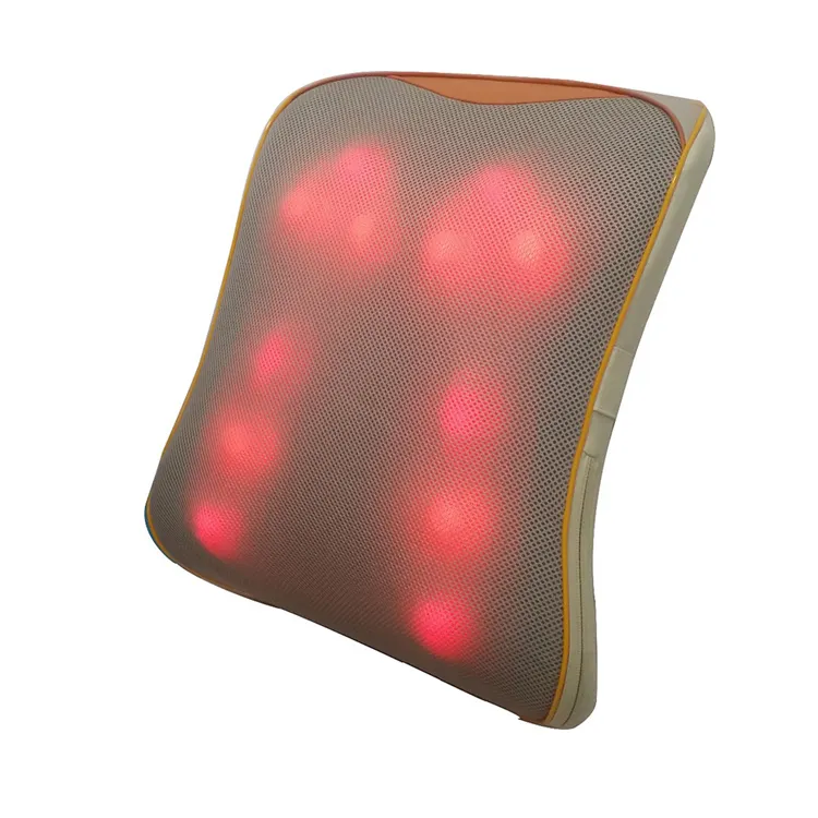 Coussin de Massage électrique 3D à infrarouge, chauffage Shiatsu, avec pétrissage, nouveau