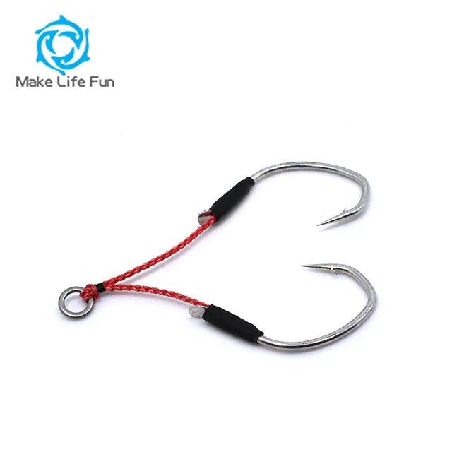 High Quality Jigging Hooks Fishing Tackle Double Assist Hooks