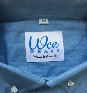 ファッションシャツ肘パッチ付き男性石洗浄デザイナーデニムシャツ - Product Image 2