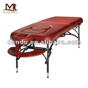 MT Alula Era Usine Personnalisée 2 Section Rouge Aluminium Pliant Portabilité <span class=keywords><strong>Enceinte</strong></span> <span class=keywords><strong>Table</strong></span> <span class=keywords><strong>De</strong></span> Tatouage Spa Lit <span class=keywords><strong>Table</strong></span> <span class=keywords><strong>De</strong></span> <span class=keywords><strong>Massage</strong></span> Grossesse - Product Image 2