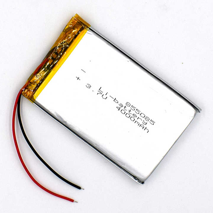 LP804169 2650mah 3.7V lithium polymer battery with pcb connector  