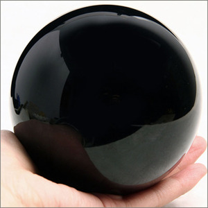 Natural Black Obsidian Sphere <strong>Large</strong> Crystal Ball Healing <strong>Stone</strong> - Product Image 2