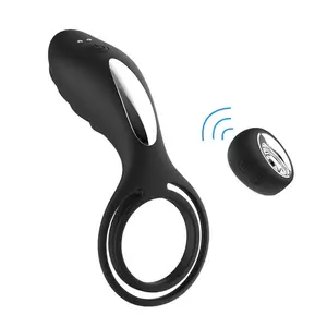 Ergono metrischer Körper 12 Vibration Fernbedienung Vibrator Cockring Penis Klitoris Stimulator Dual Sex Ring